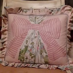 Pretty Blue and pink accent pillow